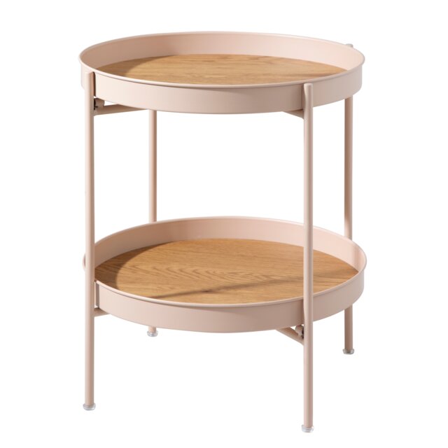 Flora Outdoor Coffee Table Garden Patio Table for Balcony & Deck in Blush Pink