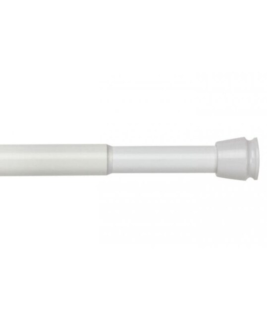 White Extendable Shower Curtain Rod 140 - 260cm White White
