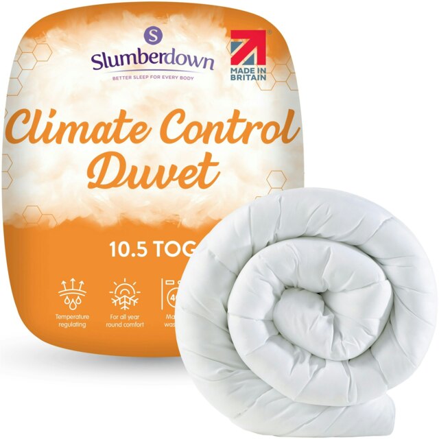 Slumberdown Climate Control Duvet, 10.5 Tog, Super King White