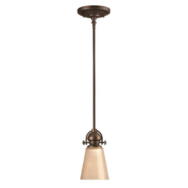 Mayflower 1 Light Dome Ceiling Mini Pendant Olde Bronze, E27