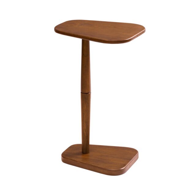 Alina Side Table Solid Wood Bedside Table for Living Room and Bedroom Brown Walnut 1