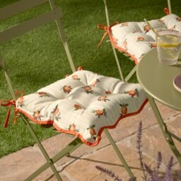 Furn Fruits Oranges 2-Pack Indoor/Outdoor Seat Pads Yellow Yellow