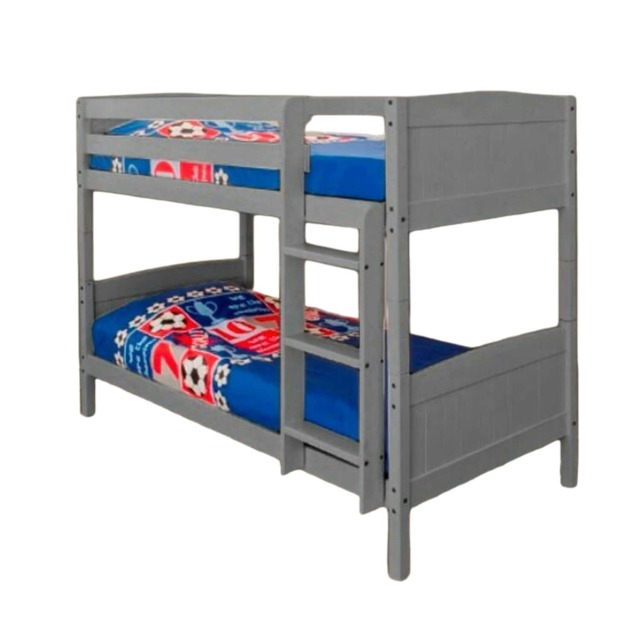 3ft Single Classic Wooden Bunk Bed In Grey