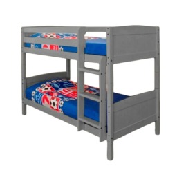3ft Single Classic Wooden Bunk Bed In Grey