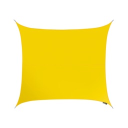 3.6m Square Water Resistant Yellow Sun Shade Sail