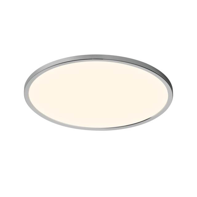 Nordlux Oja Indoor Ceiling Light Silver Plastic Intergrated LED 3-Level Dimming - Mains Powered, IP54
