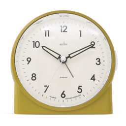 Acctim Arlo Non-Ticking Sweep Luminous Tipped Hands Analogue Backlight Alarm Clock