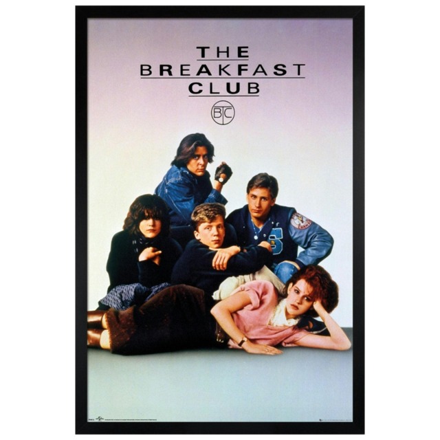 Black Wooden Framed The Breakfast Club Maxi Poster Multi