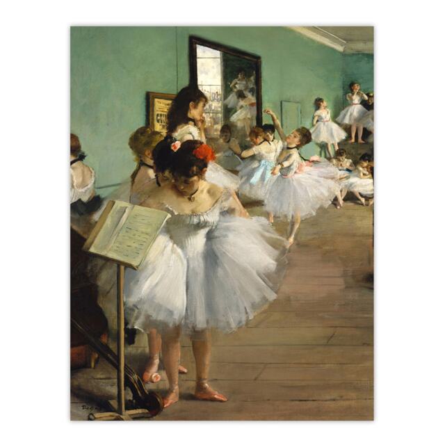 "The Dance Class Ballet Studio Degas Vintage Huge Wall Art Poster Print 24X32"""