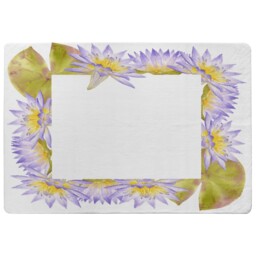 Gold & Purple Flowers Rug Multi