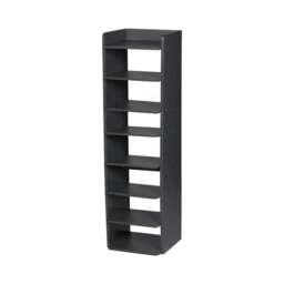 Living and Home 8-Tier Narrow Tall Shoe Rack - Black Black