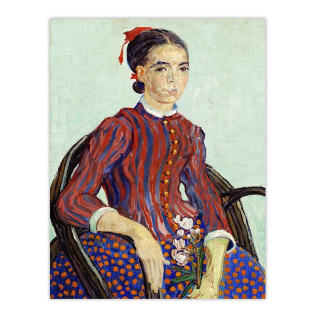 "La Mousme Sitting on a Cane Chair Van Gogh Huge Wall Art Poster Print 24X32"""