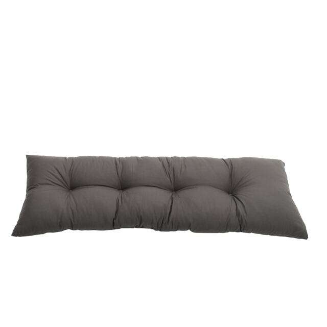Living and Home Rectangular Tufted Bench Cushion Seat Pad, Dark Grey-120x40cm Grey Dark Grey