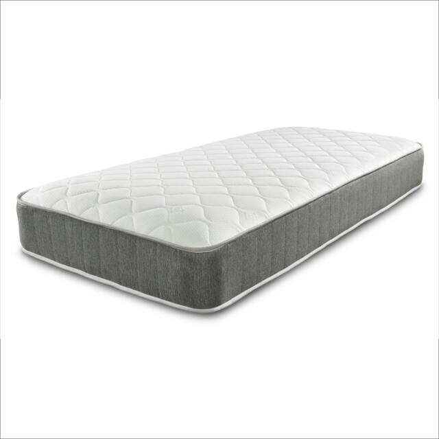 Castle Hybrid Mattress - 20cm Deep, Soft-Touch Quilted Sleep Surface White Short Single