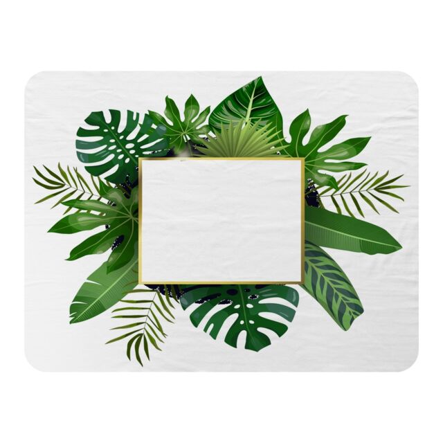 Botanical Frame Blanket Multi