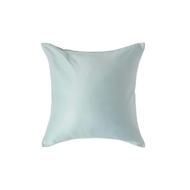 Homescapes Duck Egg Blue Organic Cotton European Size Pillowcase 400 TC - 40 x 40 cm