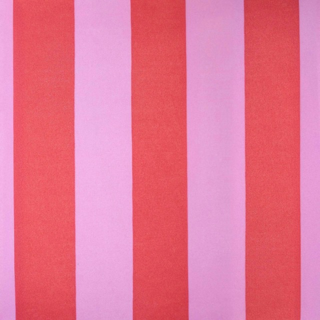 OHS Stripe Print Frill Edge Soft Duvet Cover Bedding Set, Double - Pink/Red Multi Pink and Red Double