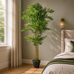 150cm Leaf Design UK Realistic Artificial Bamboo Plants / Trees Green 5ft