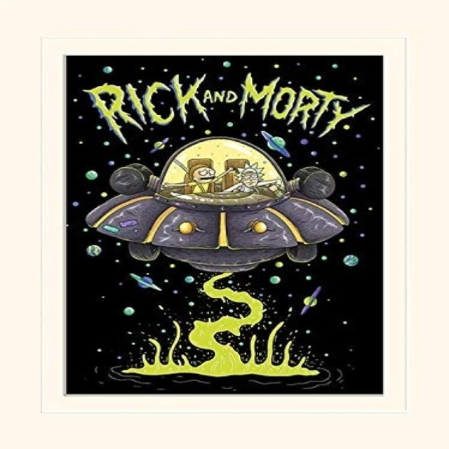 Lx - Rick And Morty (Ufo) - Poster / Prints
