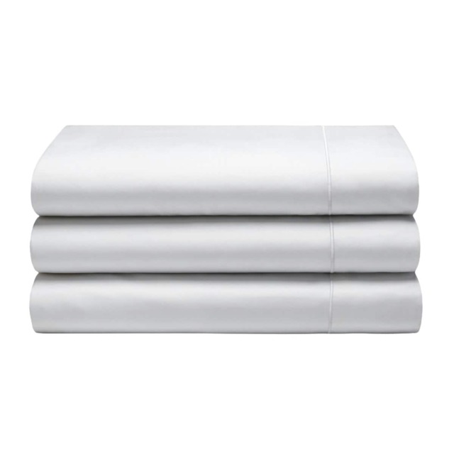 Belledorm Cotton Sateen 1000 Thread Count Flat Sheet - White - Emperor