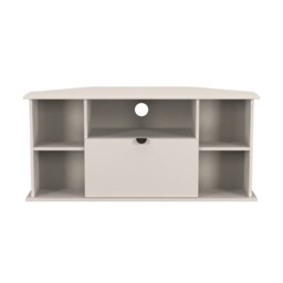 Norway Corner TV Stand in Kashmir (Ready Assembled) Cream Kashmir
