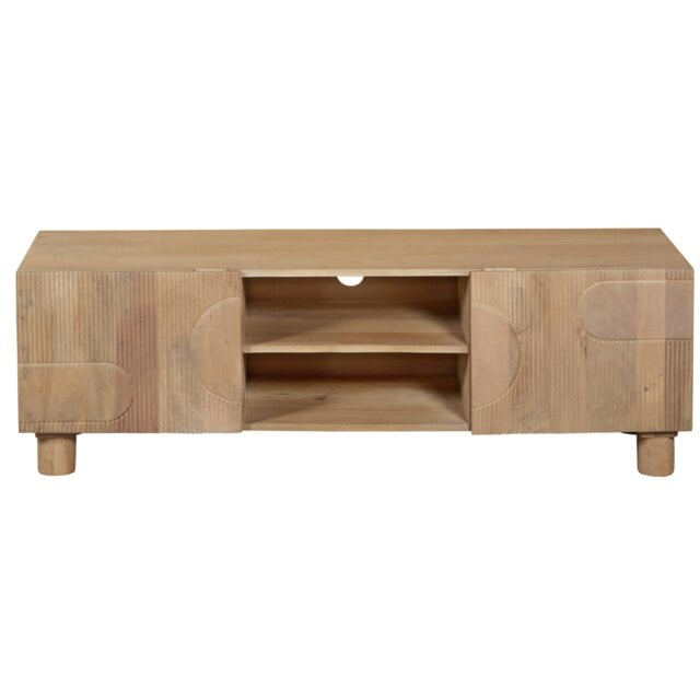 Ajmer Solid Wood Tv Cabinet Brown 1
