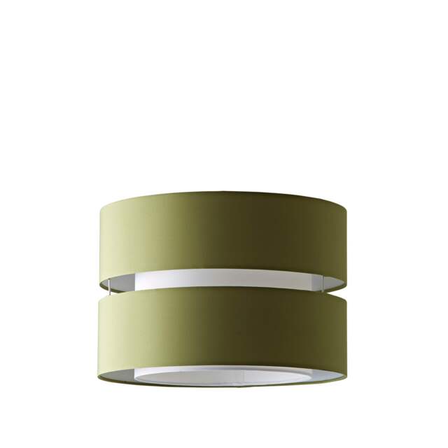 ValueLights Sophia Large Olive 2 Tier Ceiling Shade Green