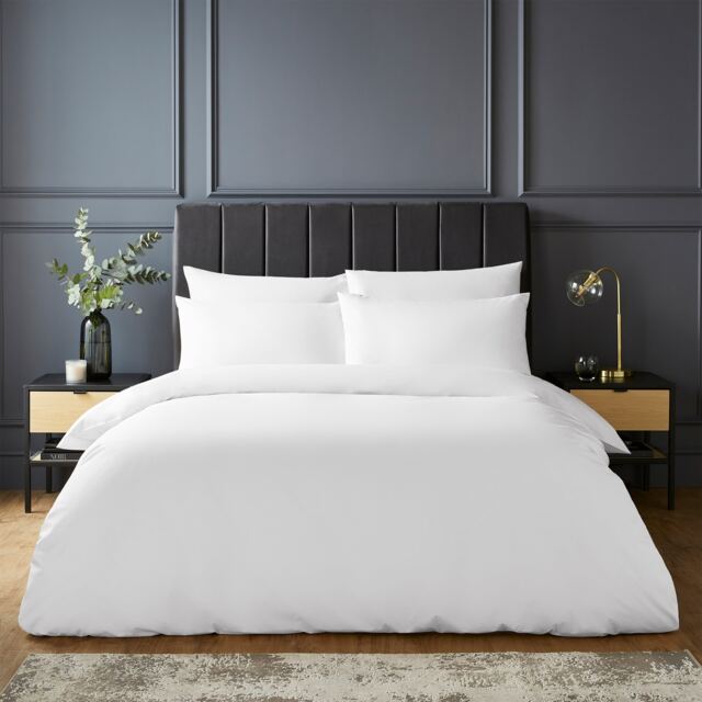 Silentnight Pure Cotton Duvet Cover Set, White