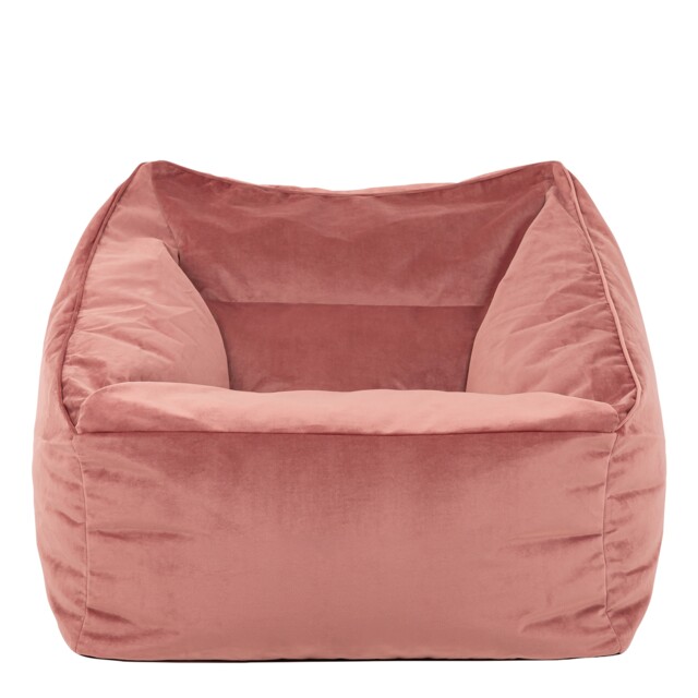 Natalia Velvet Adults Bean Bag Armchair, Ready Filled Large Beanbag Dusk Pink Pink Dusk Pink XL 1