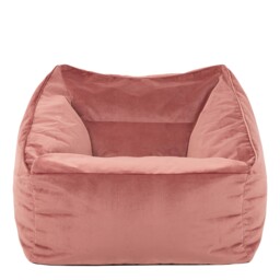 Natalia Velvet Adults Bean Bag Armchair, Ready Filled Large Beanbag Dusk Pink Pink Dusk Pink XL 1
