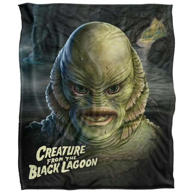 Universal Monsters Head Creature From The Black Lagoon Blanket - Multicoloured - One Size