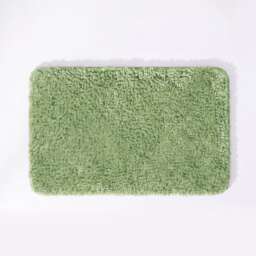 Deep Pile Microfibre Bath Mat Non-Slip - Sage Green