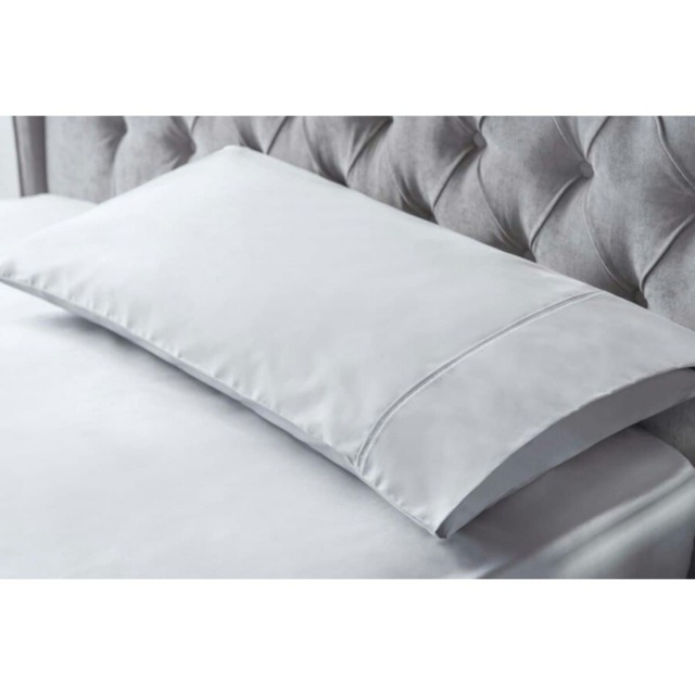Belledorm Bamboo Bolster Pillowcase - Platinum - 91cm x 51cm