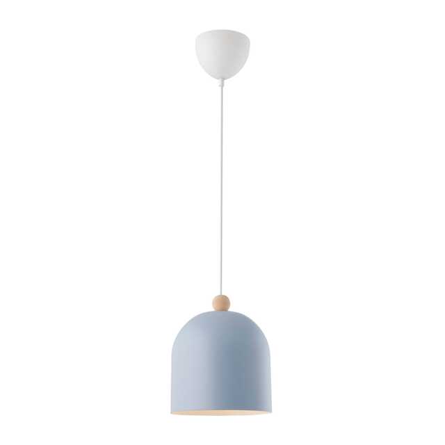 Nordlux Gaston Indoor Pendant Light Blue Metal E27 White Inner - Mains Powered, IP20 Blue
