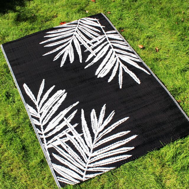 D & D Tahiti Outdoor Rug Black