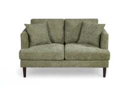 Green Chenille Fabric 2 Seater Sofa RAVELLO
