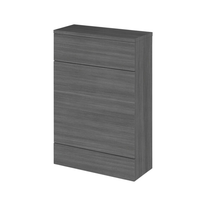Balterley Alrewas Contemporary Floor Standing WC Unit with Coordinating Worktop, Anthracite Woodgrain, 600mm