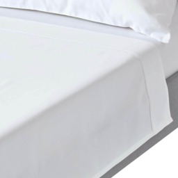 Homescapes White Egyptian Cotton Flat Sheet 1000 TC, King White King