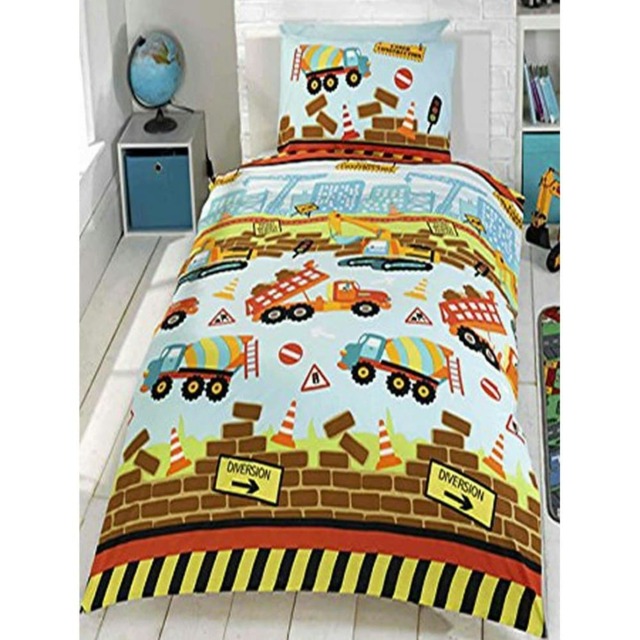 Rapport Home Under Construction Duvet Cover Set - Multicoloured - Single Multi Single