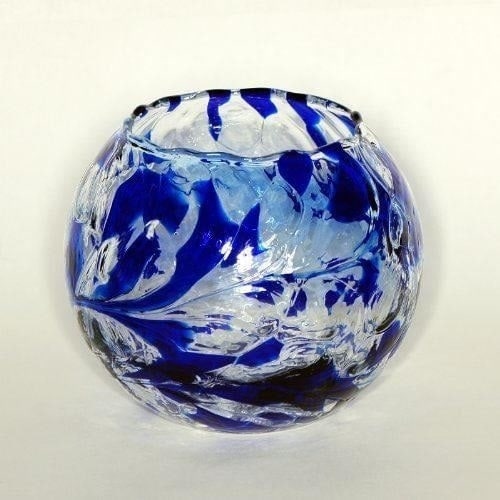 Milford Collection Tealight Holder April Birthstone Friendship Nightlight Sapphire Small