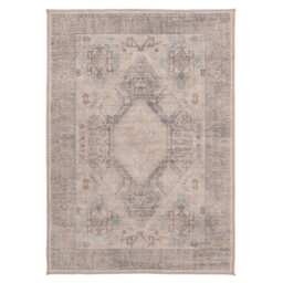 KUKOON Machine Washable Natural Jute Blend Traditional Beige Area Rug 160cm x 230cm