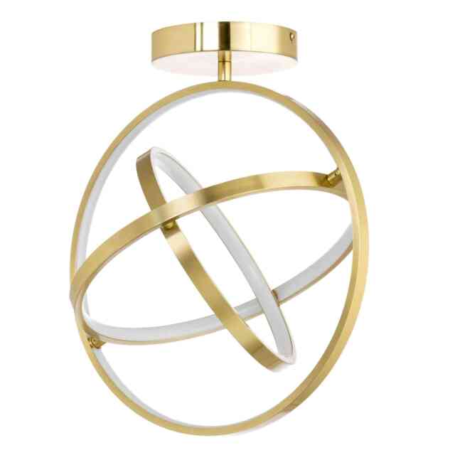 BHS Ingel LED Ceiling Light Gold Satin Brass 1