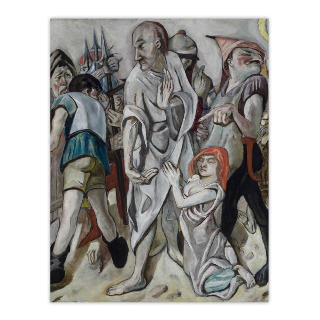 Jesus Christ and the Sinner Max Beckmann Huge Wall Art Poster Print