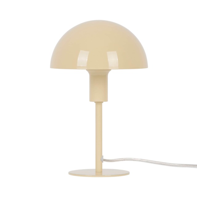 Nordlux Ellen Indoor Table Lamp Yellow Metal E14 Dome Shade - Mains Powered, IP20 Yellow Yel.