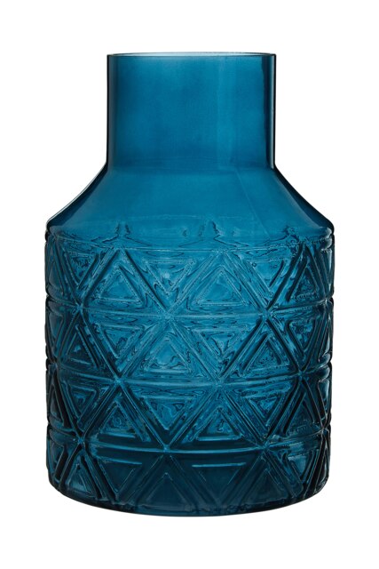 Dakota Blue Glass Vase Blue