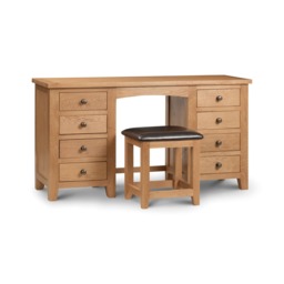 Premium Kingsley Twin Pedestal Dressing Table