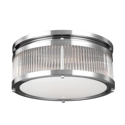 Paulson 4 Light Bathroom Flush Mount Ceiling Light Chrome IP44, G9