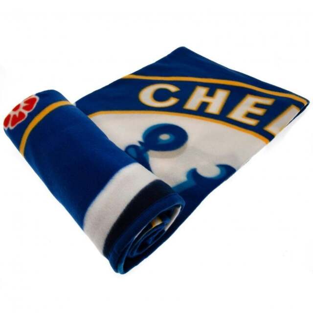 Chelsea FC Fleece Pulse Blanket - Royal Blue/White - One Size