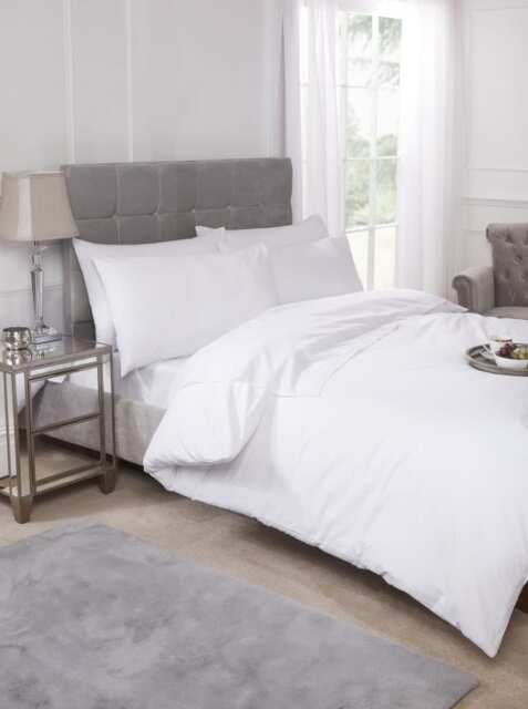 Percale Collection 180 Thread Count Percale Fitted Valance Sheet in White - Double
