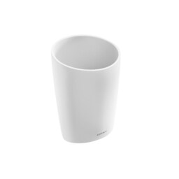 Cosmic Toothbrush Holder Oriental Inspired Design with Soft White Plastic Finish